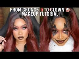 grunge makeup easy glam clown