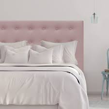 Blush Pink Velvet Oned Upholstered