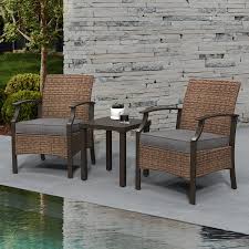 Wicker Patio Chair Set Outdoor Wicker