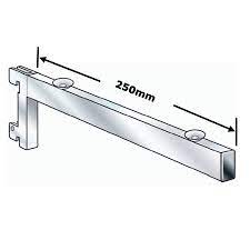 250mm Chrome Plated Glass Shelf Bracket