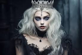 zombie princess with pale makeup