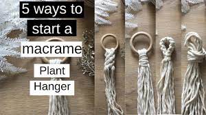 Create your own macrame plant hanger with our easy tutorial! 5 Ways To Start A Macrame Plant Hanger Beginner S Guide Youtube