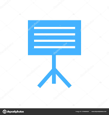 Flip Chart Sign Template Business And Office Concept Icon