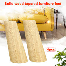 furniture legs feet solid wood cone