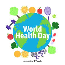 Flat World Health Day Background Vector Free Download
