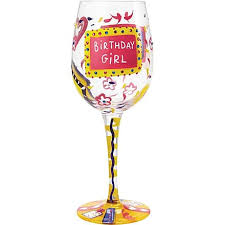 Lolita Birthday Girl Wine Glass 15 5oz