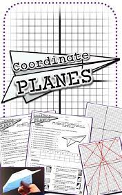 Coordinate Planes Paper Airplanes From