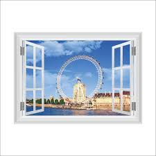 3d False Window Wall Decor London Eye