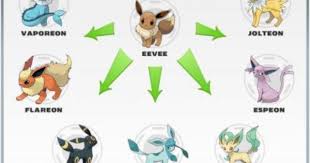Eevee Evolution Chart Eevee Evolutions Pokemon Firered