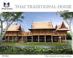 Wood Home Design As Thai Traditional