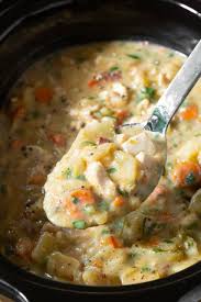 healthy crockpot potato soup with