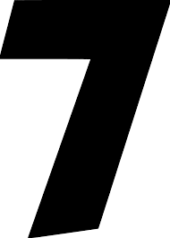 It is the only prime number preceding a cube, and is often considered lucky in western culture, and is often seen as highly symbolic. Svg 7 Nummer Sieben Kostenloses Svg Bild Symbol Svg Silh
