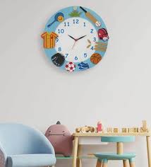 sports wall clock in multicolour by