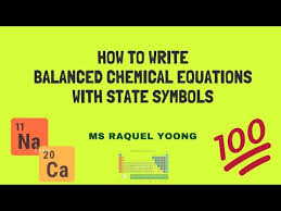 writing chemical equations worksheet