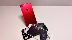 red iphone 7 with square edges like 12