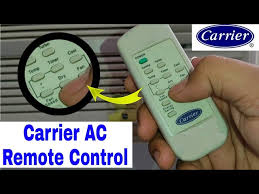 carrier ac remote control