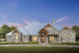 4 Bed Hill Country Ranch House Plan