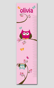 This Personalized Growth Chart Features Playful Owls And