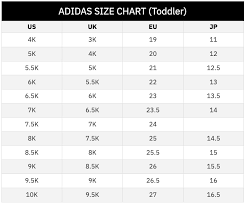 adidas size chart toddler