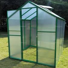 aluminium greenhouse 026 green box