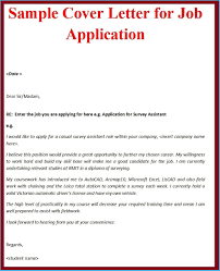Elegant Sample Cover Letter For Job Application To Create