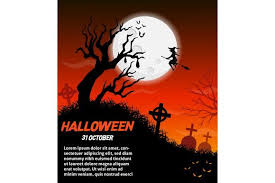 Happy Halloween Vector Poster Graphic By Fox Design Creative Fabrica