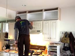 extending kitchen cabinets up to the