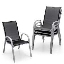 Costway Patio Dining Chairs Stackable