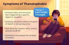 fear of thanatophobia symptoms