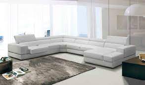 italian leather u shaped sectional sofa