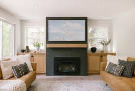 Tv Over A Fireplace Look