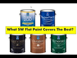 what sherwin williams flat paint covers