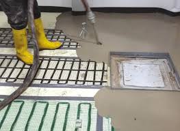 low thickness self levelling screed