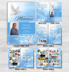 8 page funeral program 1090
