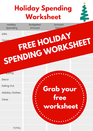 Free Holiday Budget Worksheet Life And A Budget