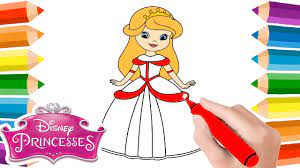 Coloriage Princesse 👑 Comment Dessiner Colorier Princesse Disney 👸? Dessin  Princesse Coloriage Fille - YouTube