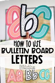 how to use bulletin board letters in