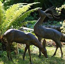 Aluminium Deer Sculptures Stag And
