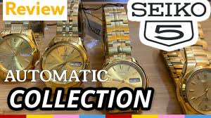 seiko 5 automatic watch gold review
