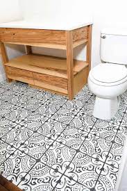 laying floor tiles in a small bathroom
