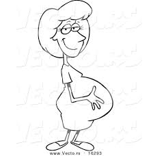 791x1024 free pregnancy coloring pages pregnancy, free and birth. Vector Of A Cartoon Pregnant Girl Outlined Coloring Page Drawing By Toonaday 16293