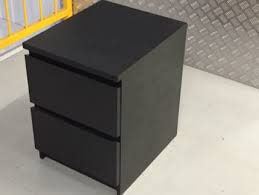 Ikea Bedside Table 2 Drawer Malm Style