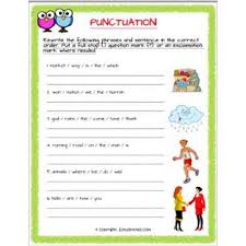 Students read the passages and answer the questions that follow. English Punctuation And Sequence Worksheet 2 Grade 2 Estudynotes