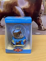 birmingham bull souvenir snow globe