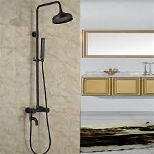 This shower headset comes with and without led lights and in color like oil rubbed bronze and aged copper with a special order. Shop Fontana Vienna Solid Brass Rain Shower System One Week Sale Single Handle Oil Rubbed Bronze W Hand Shower Sprayer Fontana Showers Champagne Bronze Handheld Shower Head