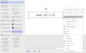 drawing scale shapes in visio