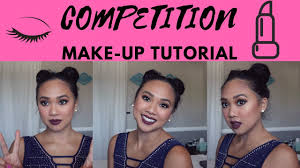 gymnastics compeion makeup tutorial