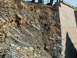 Geogrid Ripped Stone Retaining Wall
