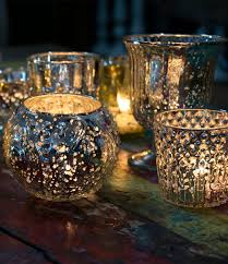 Mercury Glass Candle Holders