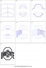 How To Draw Ohio State Buckeyes Logo Printable Drawing Sheet